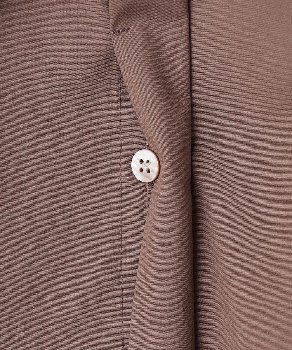 #Newans 【アイロンいらず】尖り襟ギャザースリーブブラウス 