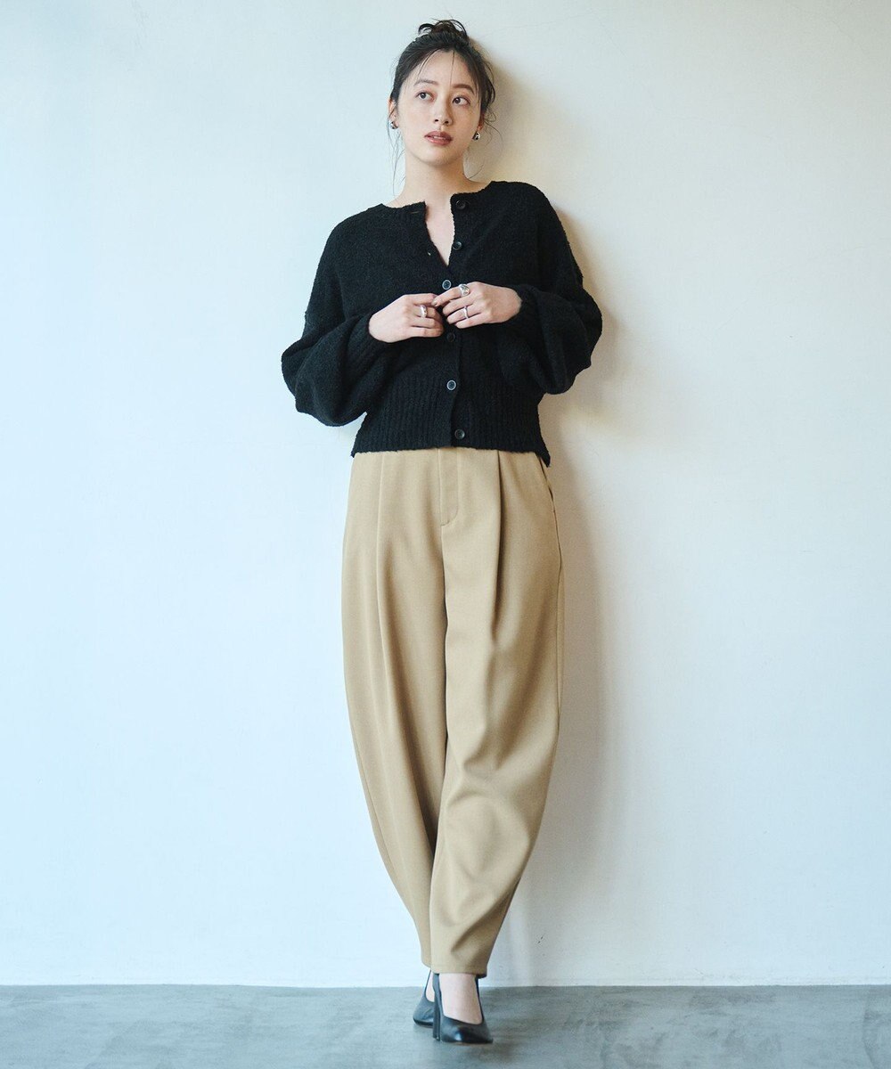 #Newans 【洗える】ボリュームスリーブニットカーディガン 