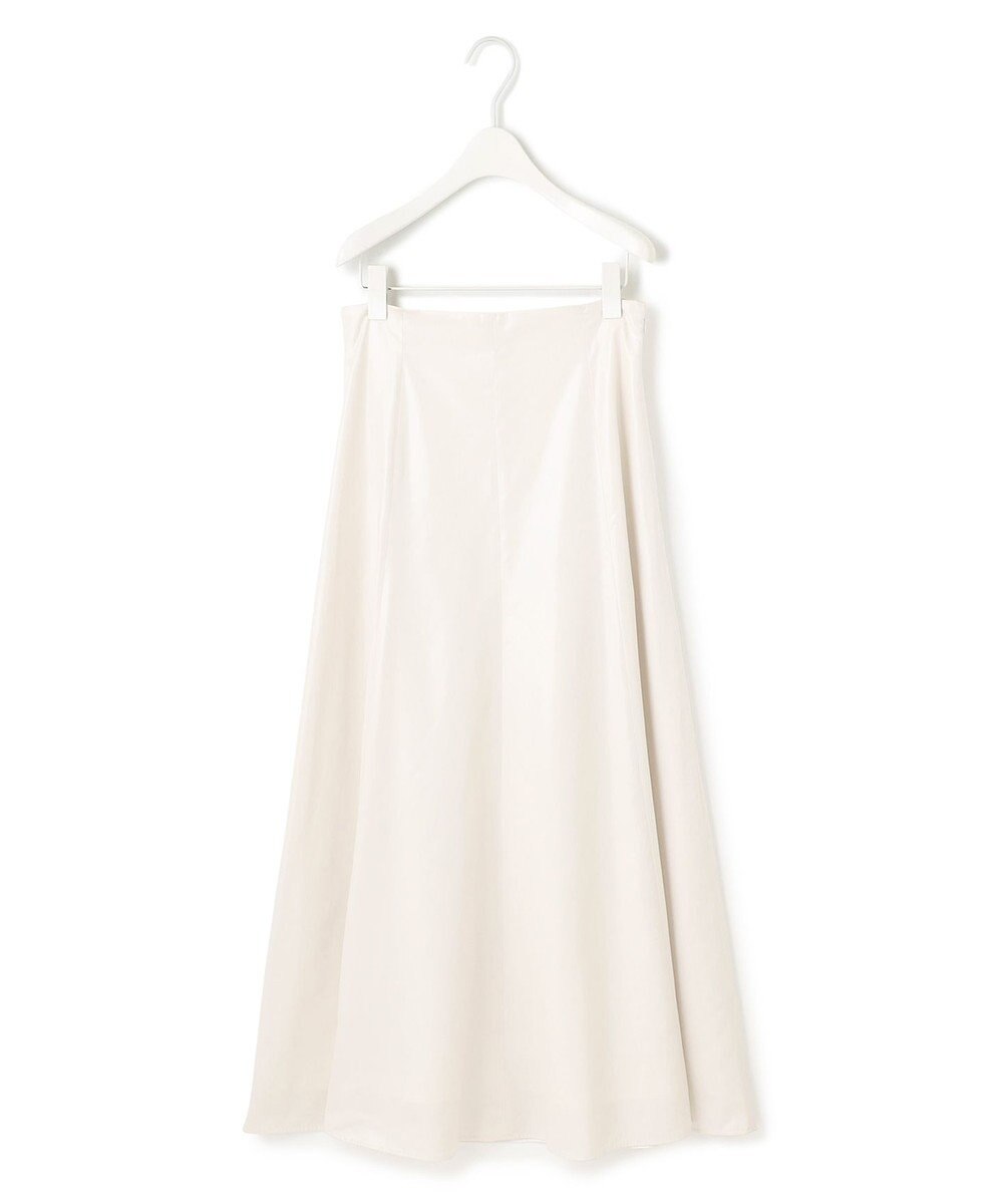 ICB L 【洗える】サテンワックスヴィンテージ フレアスカート 