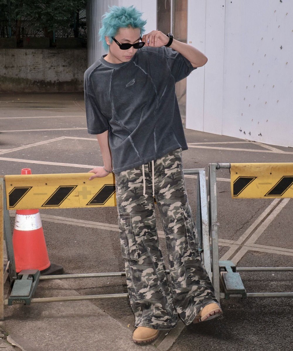 WEGO 【ユニセックス着用ITEM/MLサイズ展開】コールドダイスウィッチングロゴT（SS） 