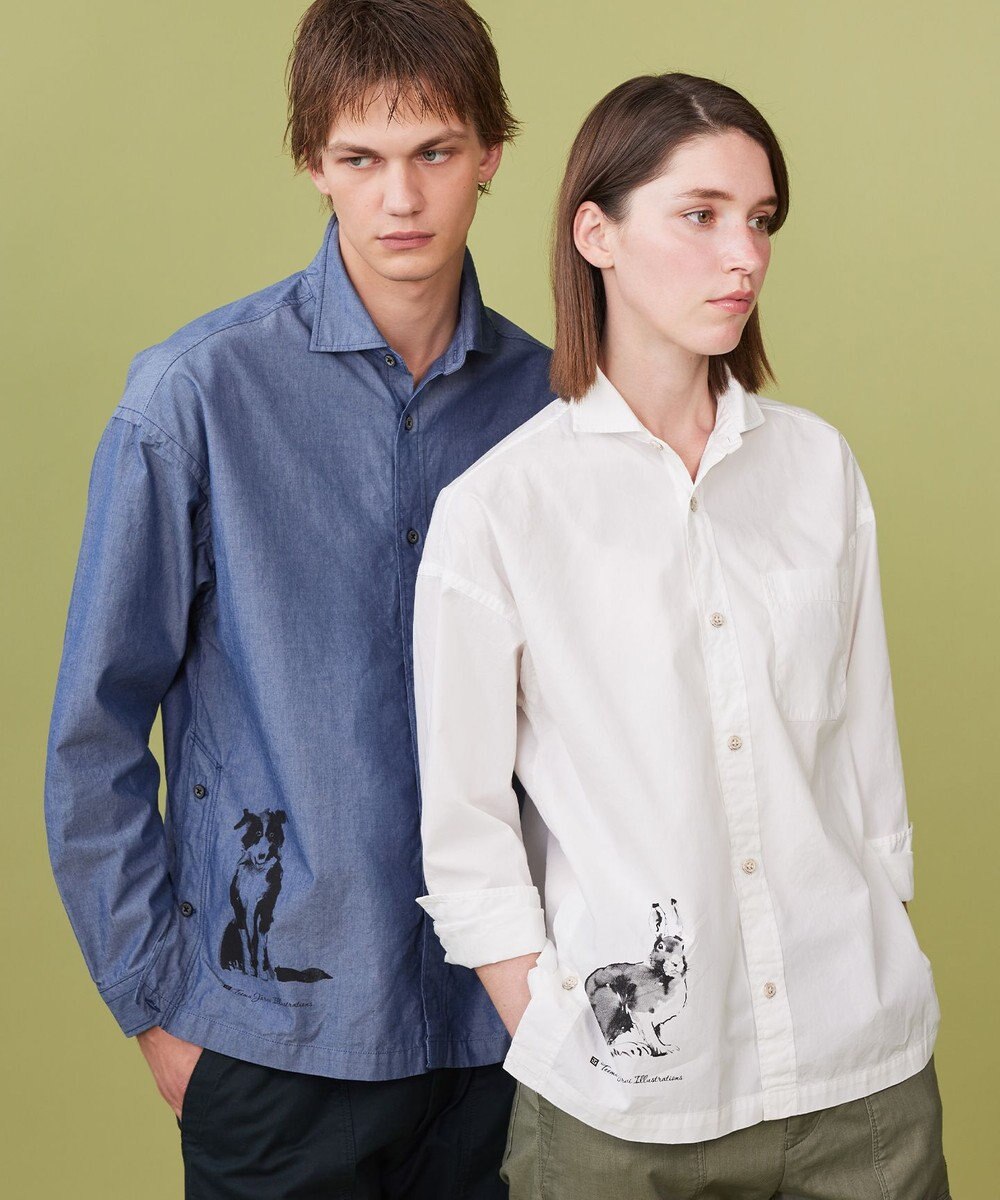 JOSEPH ABBOUD MOUNTAIN 【テーム・ヤルヴィモチーフ】デザイン シャツ 