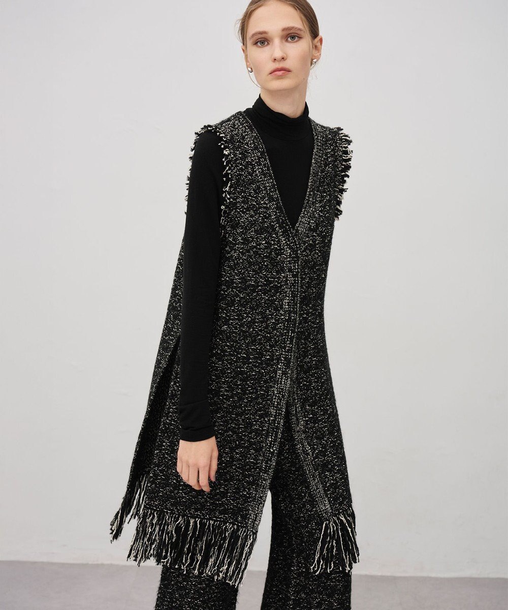 uncrave ツイードニット ジレ 