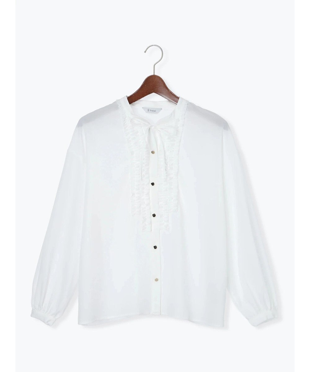 Te chichi フロントフリルキーネックブラウス 