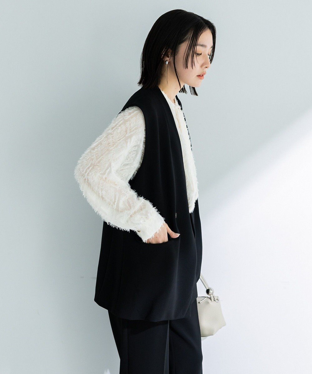 Green Parks Ｏ．洗えてストレッチ　Ｗボタンベスト 