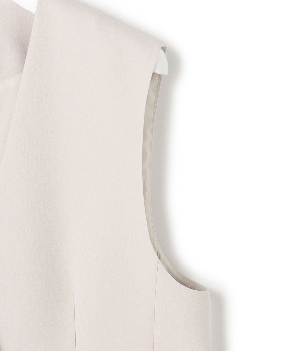 23区 【セットアップ対応/洗える】トリアセダブルジョーゼット ジレ 