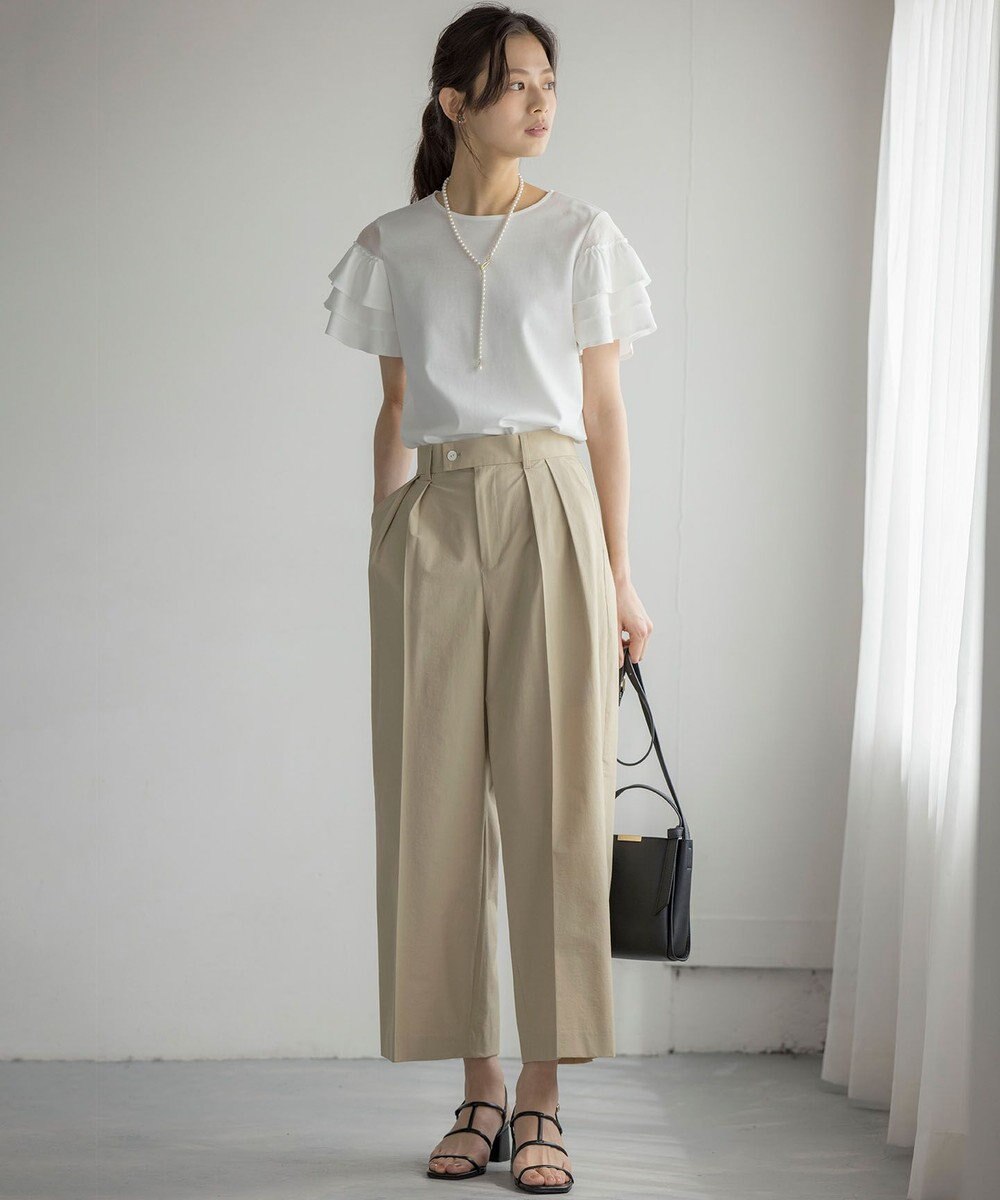 組曲 S スーパーライトストレッチ ワイドパンツ 