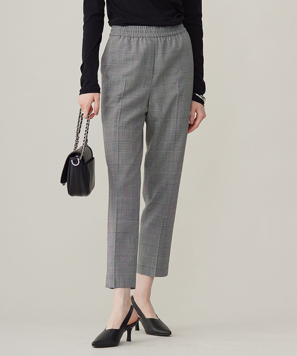 ICB 【洗える】ウール2WAYストレッチ ドロストパンツ 