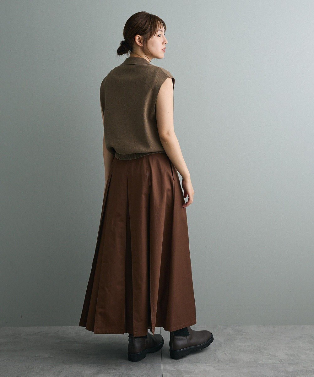 CRAFT STANDARD BOUTIQUE タックツイルプリーツスカート 