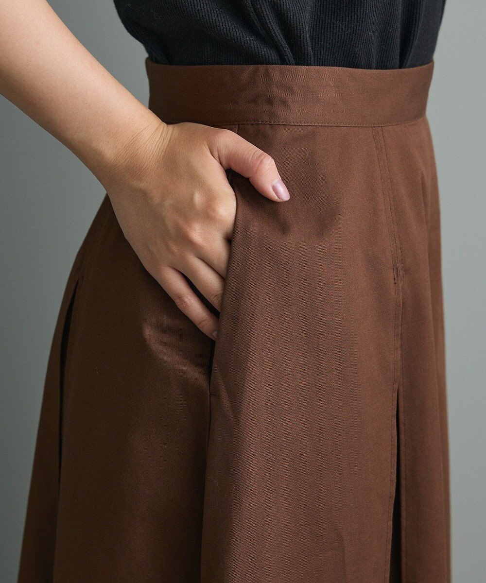 CRAFT STANDARD BOUTIQUE タックツイルプリーツスカート 