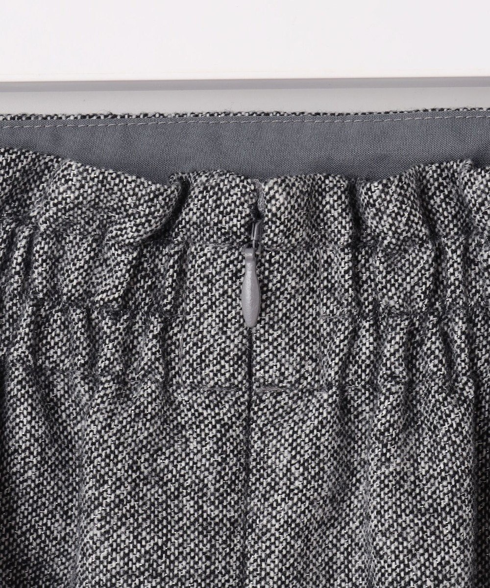 ANY SIS 【洗える】ラメツイードナローフレア スカート 