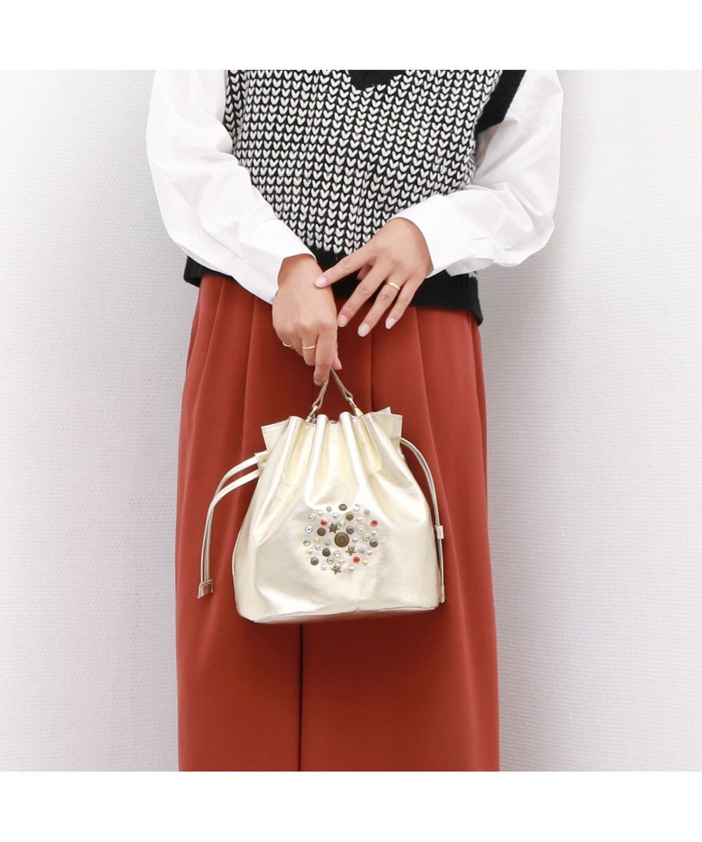 UNBILLION ペルケ perche / マルチスタッズ2wayドロストショルダー 