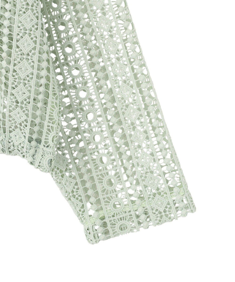 AMERICAN HOLIC 【先行予約】幾何学レースフードシャツ 