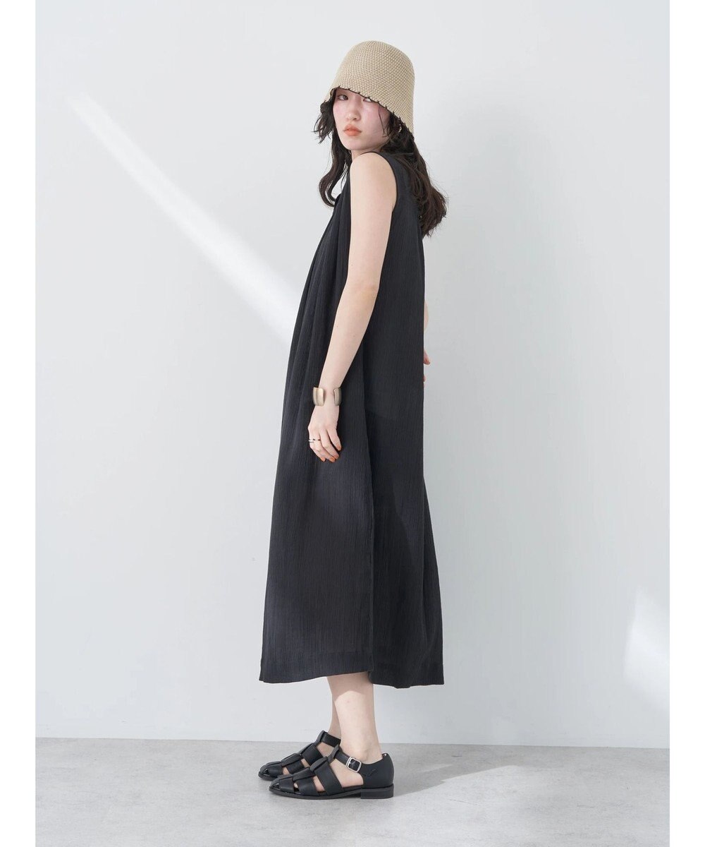 earth music&ecology ノースリーブギャザーワンピース 