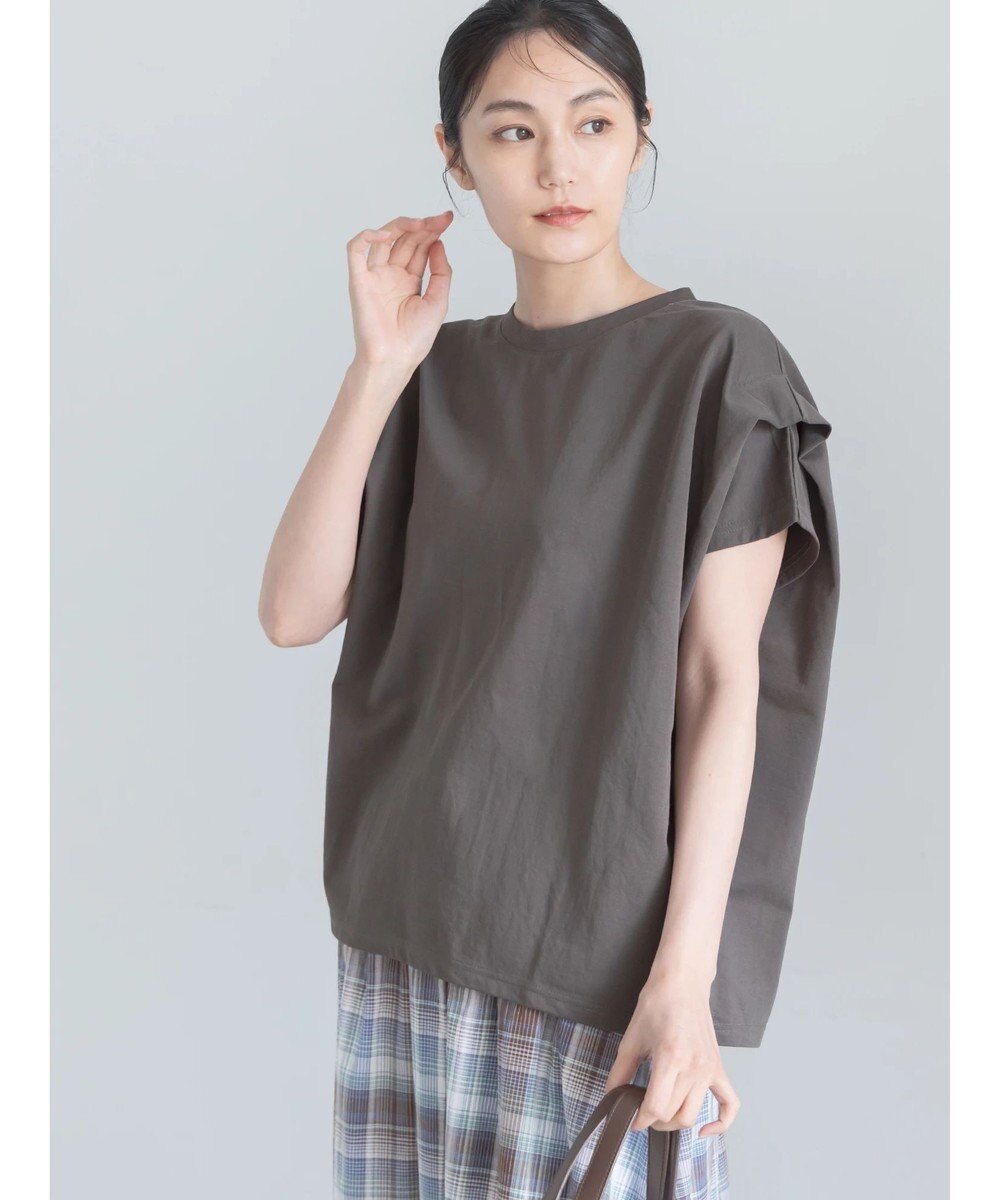 Te chichi 【接触冷感】ショルダータックTシャツ 