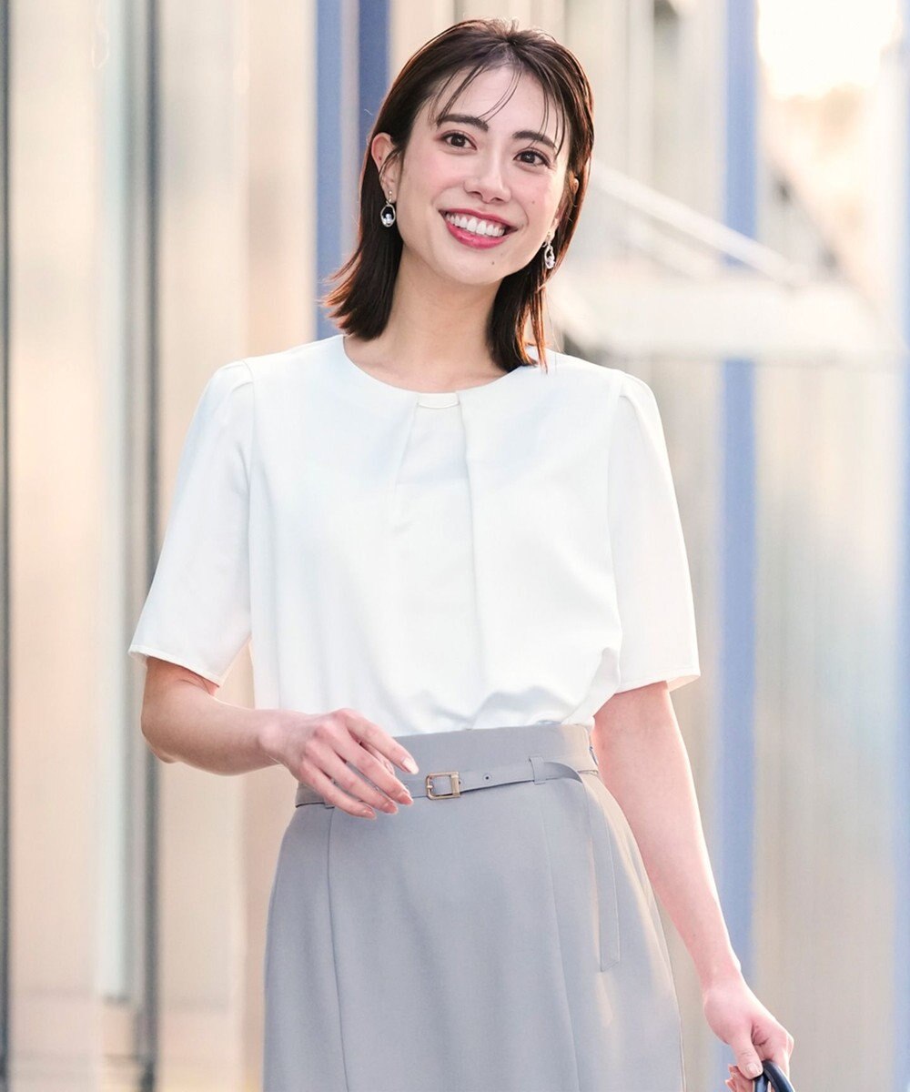 ANY SIS 【2WAY】サテン ブラウス 