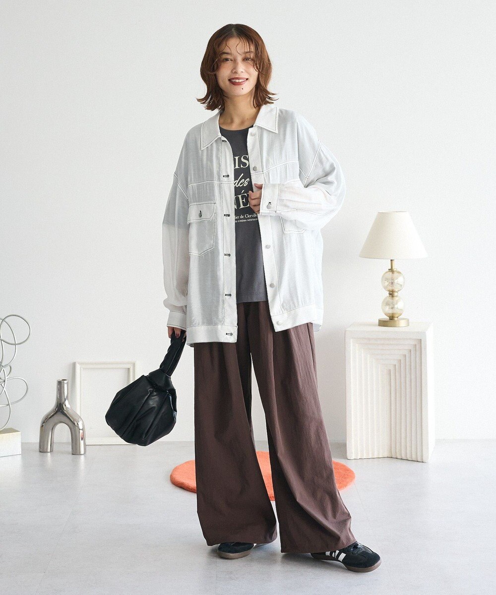 Green Parks ・ＥＬＥＮＣＡＲＥ　ＤＵＥ　カラーステッチシアーＧジャン 