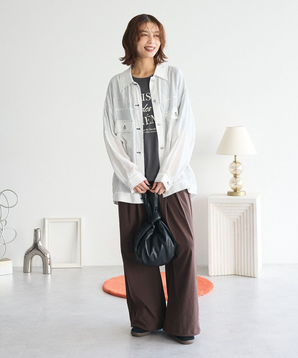 Green Parks ・ＥＬＥＮＣＡＲＥ　ＤＵＥ　カラーステッチシアーＧジャン 