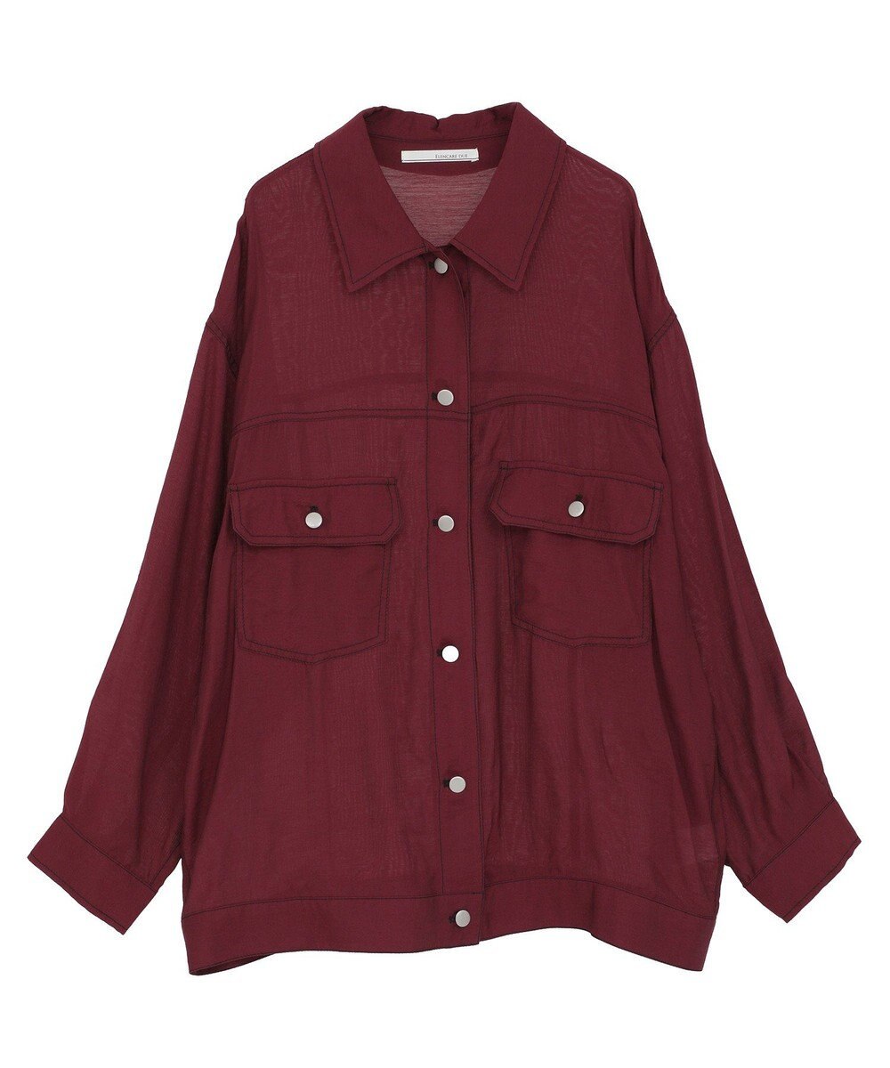 Green Parks ・ＥＬＥＮＣＡＲＥ　ＤＵＥ　カラーステッチシアーＧジャン 