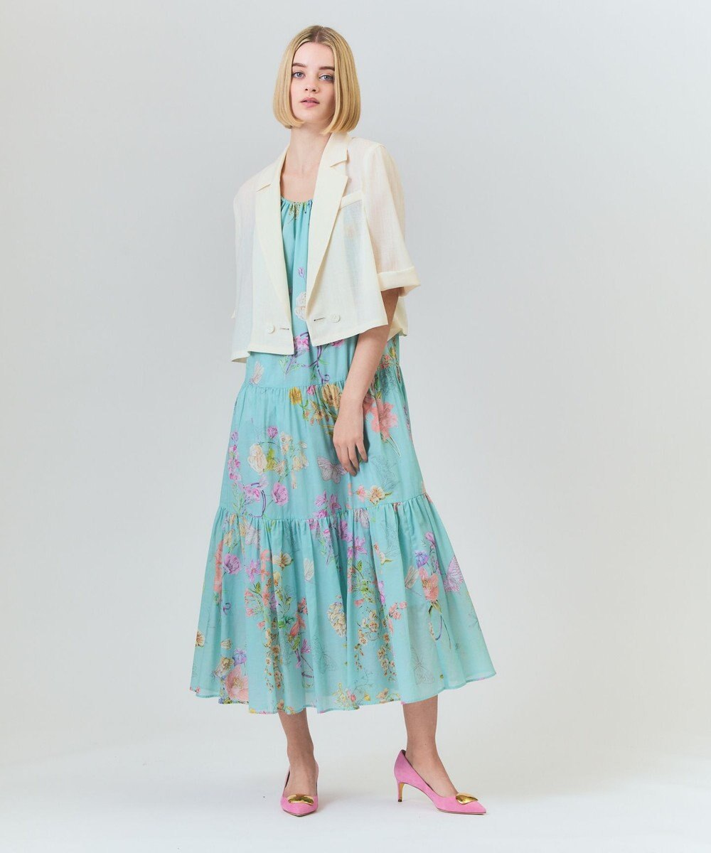 GRACE CONTINENTAL リネンライクシアージャケット 