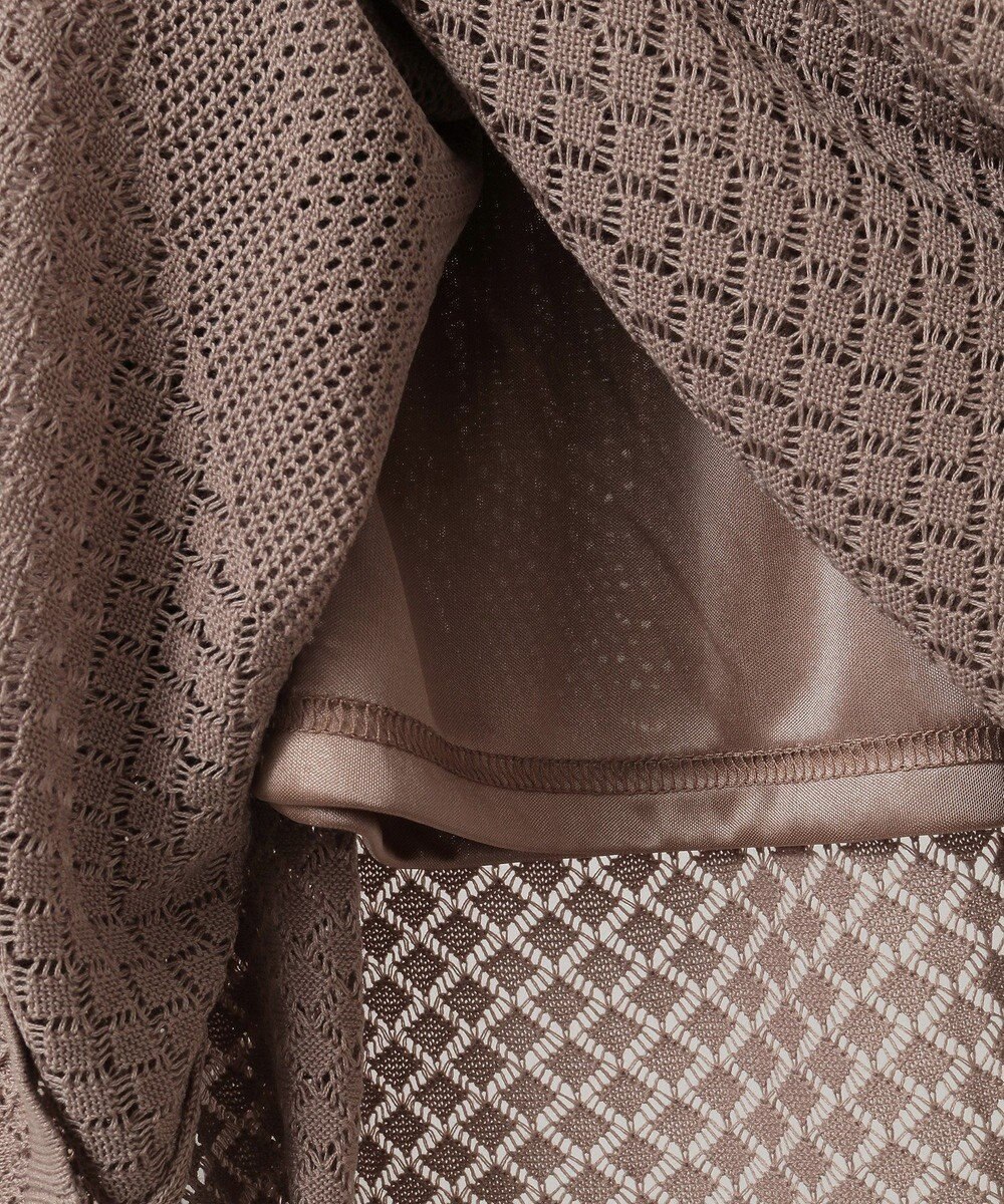 earth music&ecology ＳＥＴ２点レース編みペプラムカーデ＋スカート 