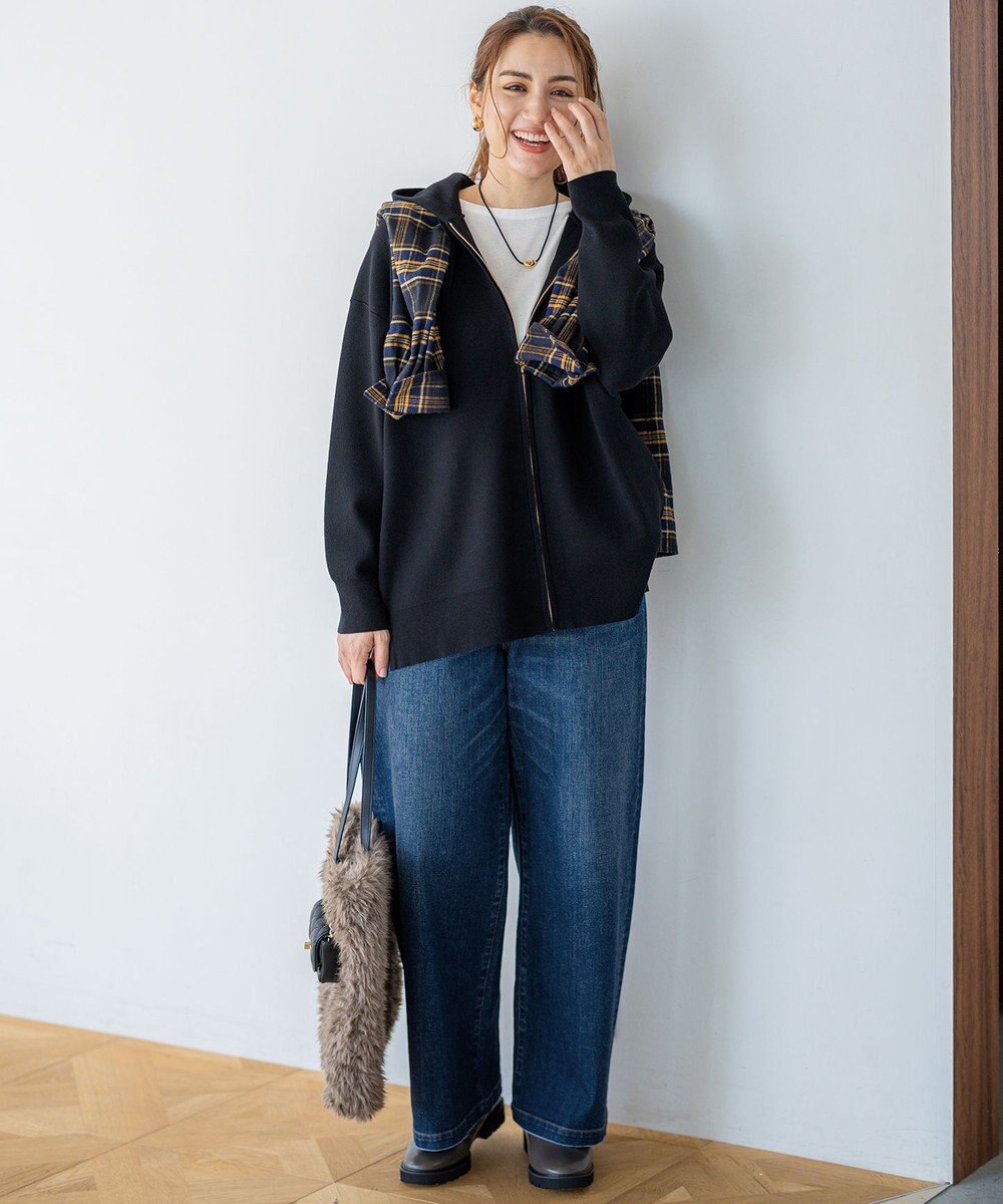 23区 L 【Lサイズ限定】23区DENIM ストレッチ ワイド パンツ 