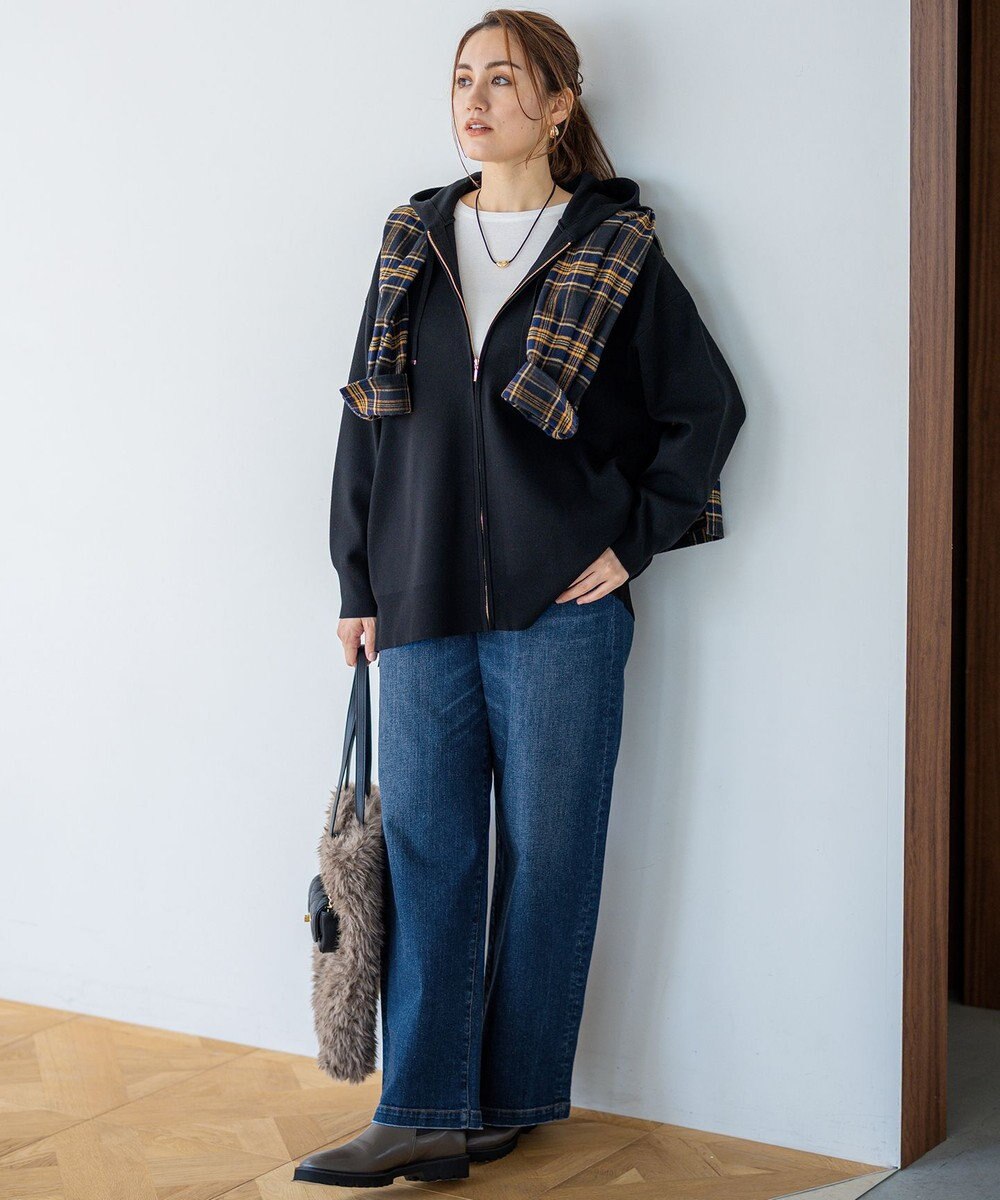 23区 L 【Lサイズ限定】23区DENIM ストレッチ ワイド パンツ 