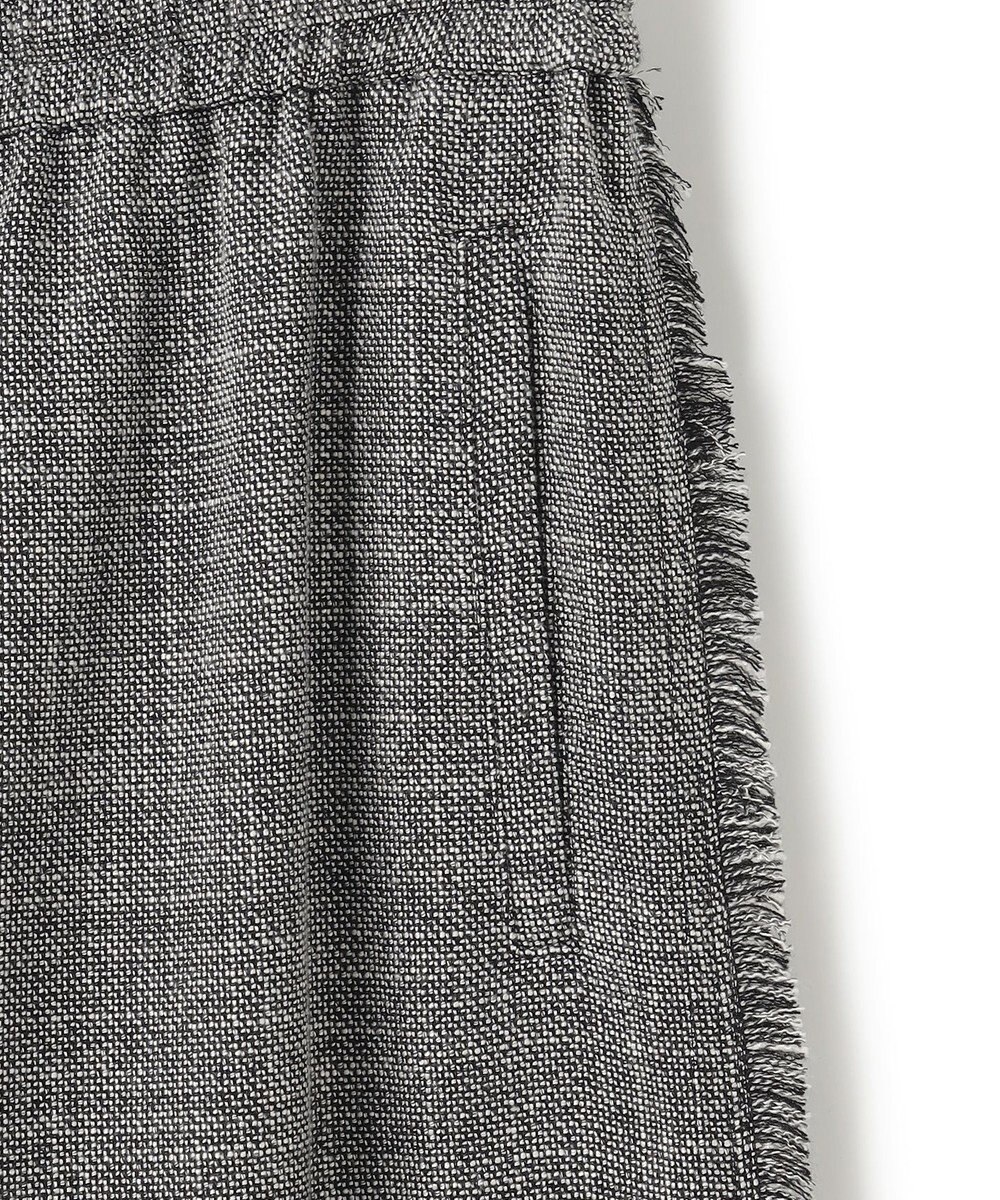 ICB 【洗える】 ライトスラブツイード ワイドパンツ 