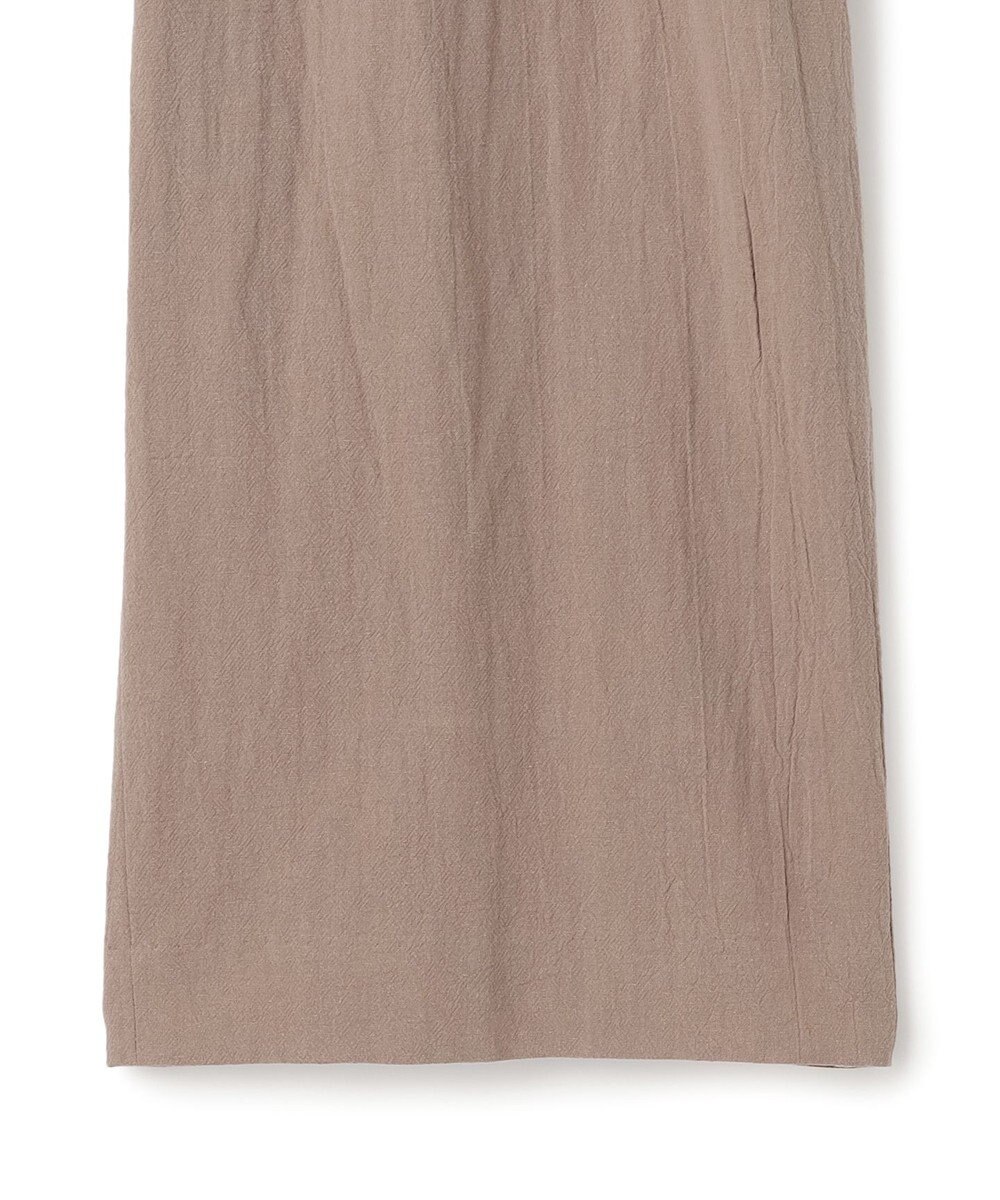 J.PRESS YORK STREET 【WOMEN】コットンワッシャータックワイド パンツ 