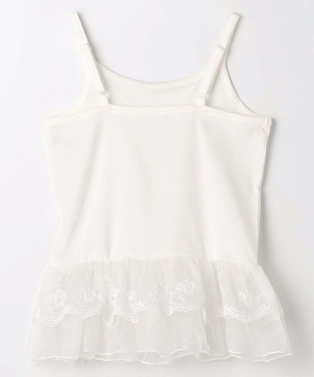 ANY KIDS 【洗濯機可能/吸汗速乾】裾レース ドライタッチ キャミソール 
