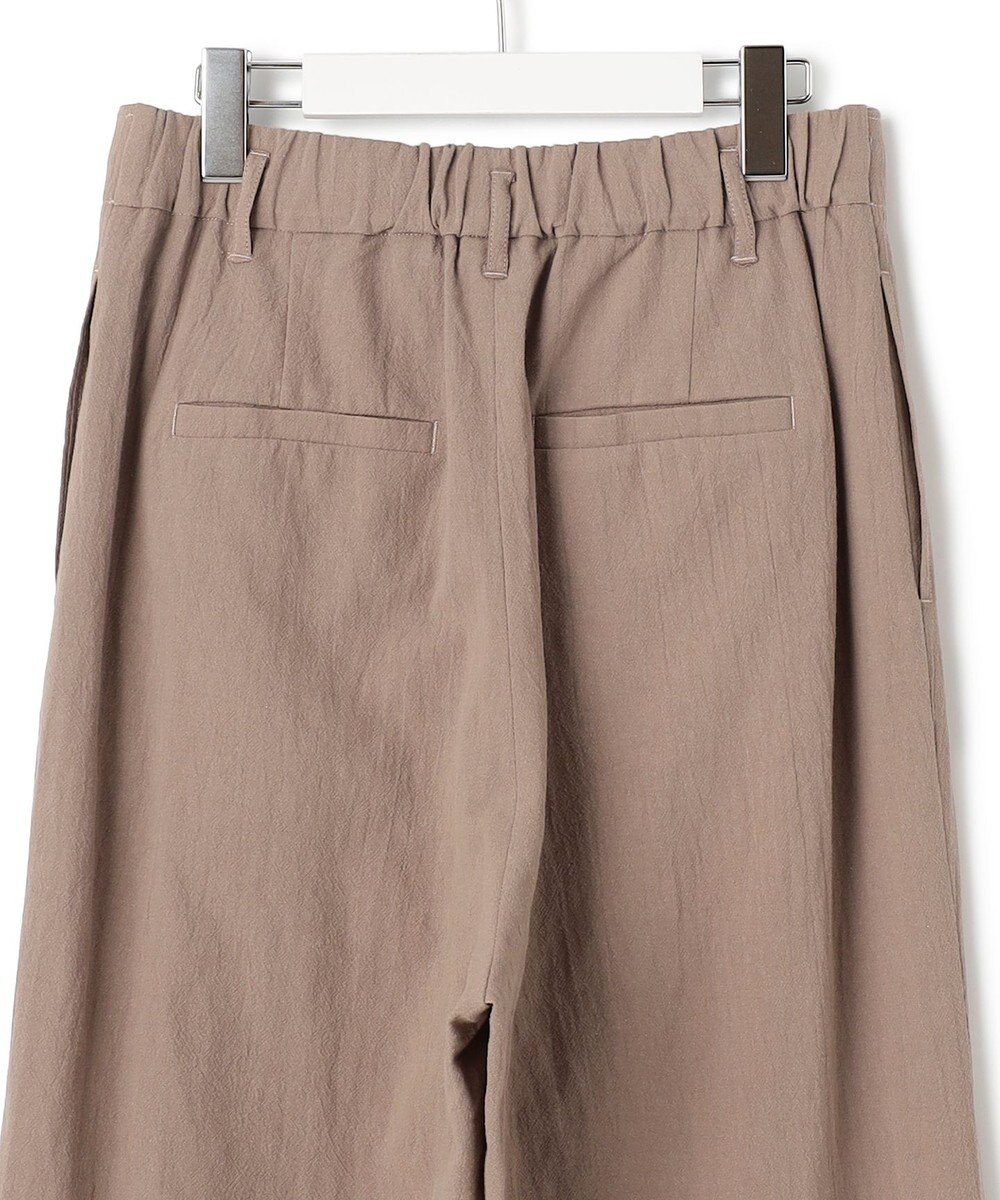 J.PRESS YORK STREET 【WOMEN】コットンワッシャータックワイド パンツ 