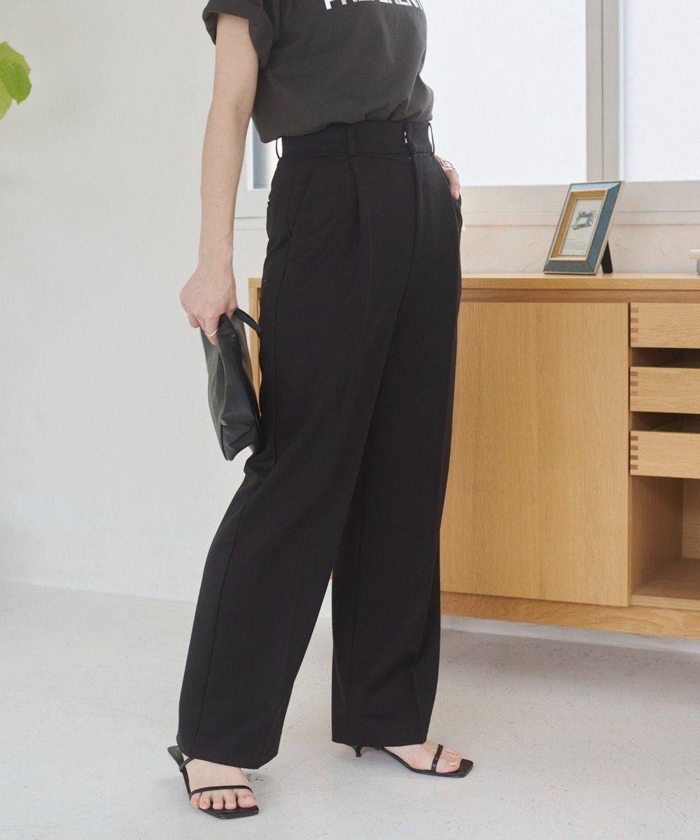 WEGO 【ANGIE VINTAGE/SMLサイズ展開】タックストレートスラックス 