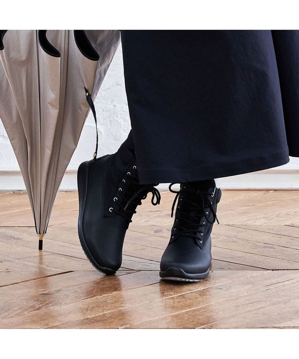 ing <ing>【レイン・スノー対応】レースアップスニーカーブーツ 