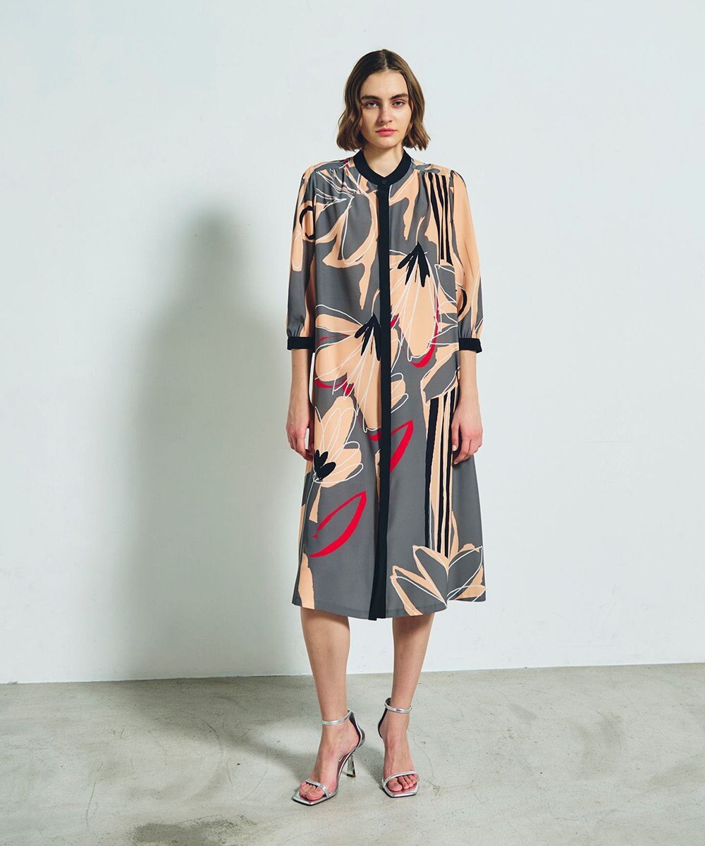 GRACE CONTINENTAL キカラインフラワーワンピース 