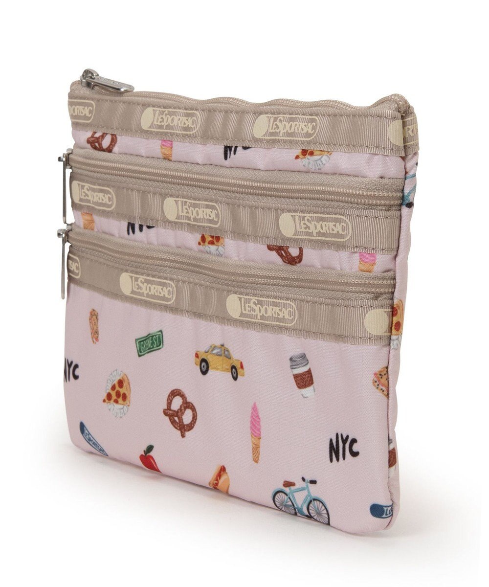 LeSportsac 3ZIP COSMETIC/NYCアイコンズピンク 