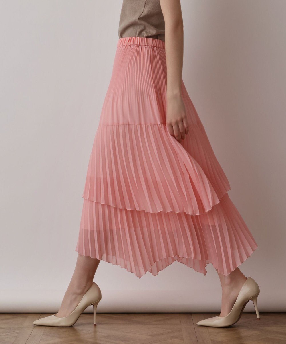 GRACE CONTINENTAL イレギュラープリーツスカート 