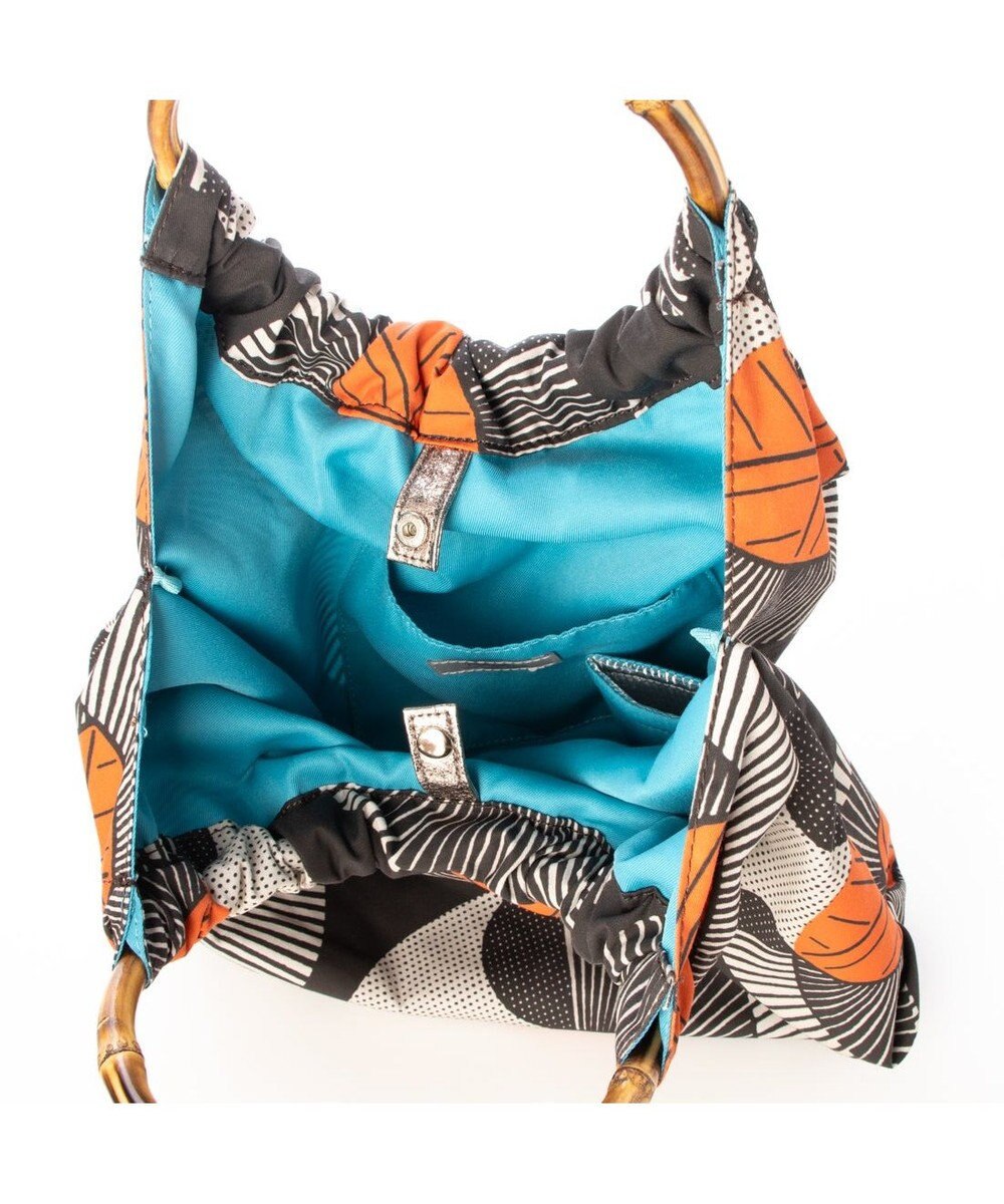 UNBILLION カシュカシュ cachecache / アフリカンプリントバンブーハンドルトート 