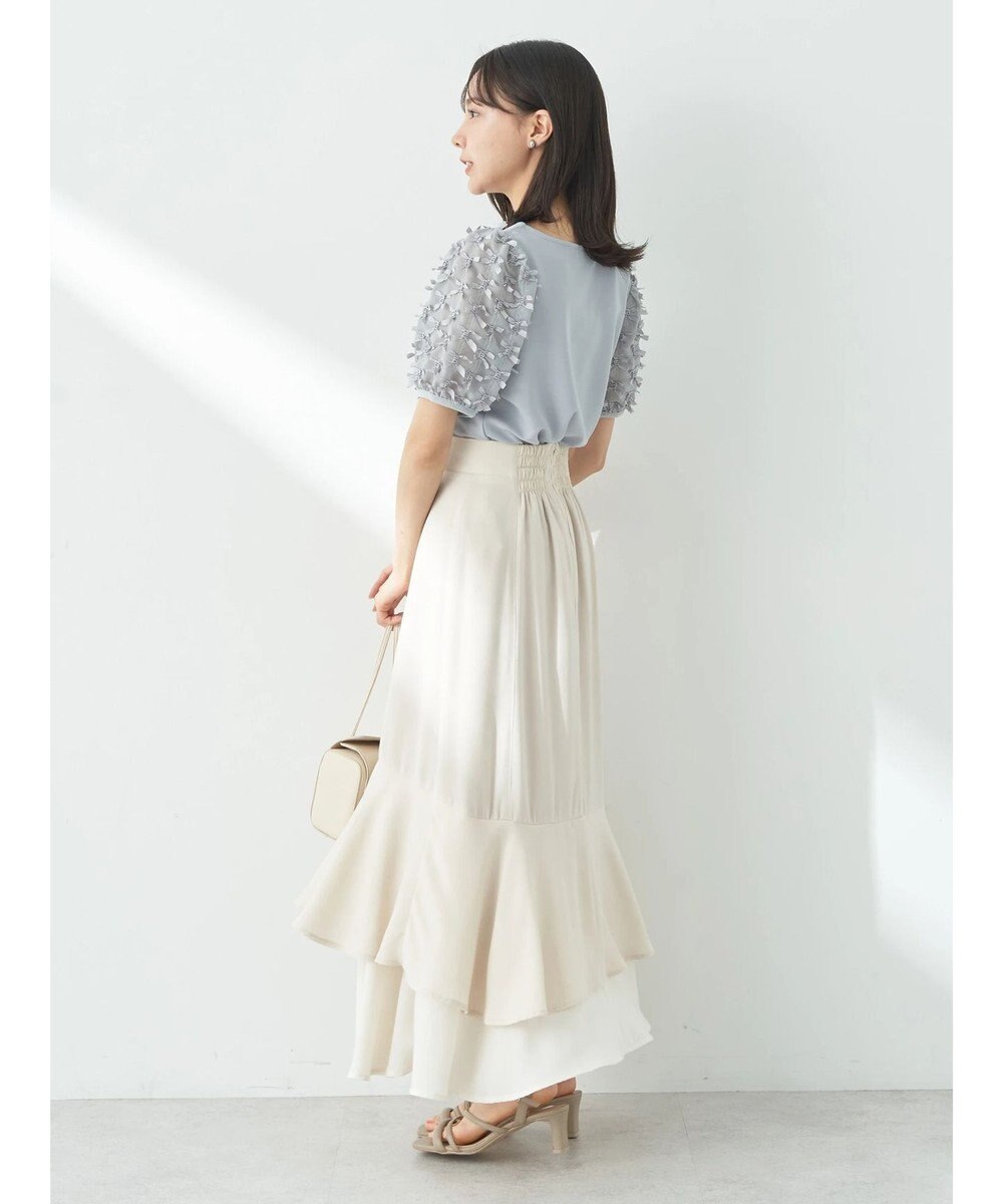 earth music&ecology リボンスリーブプルオーバー 