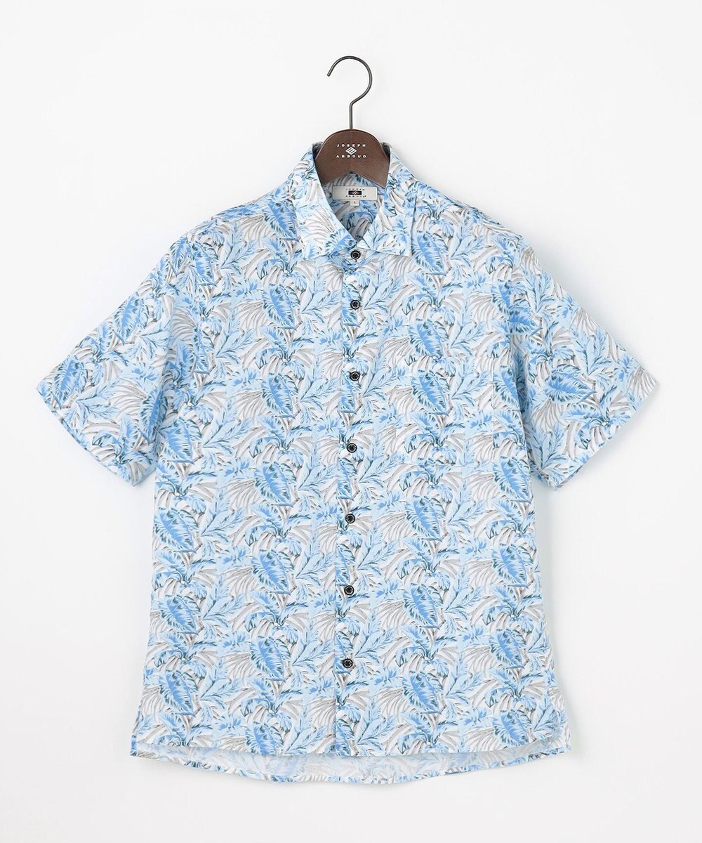 JOSEPH ABBOUD 【清涼・JAPANファブリック】パナマボイルリゾートプリントシャツ 