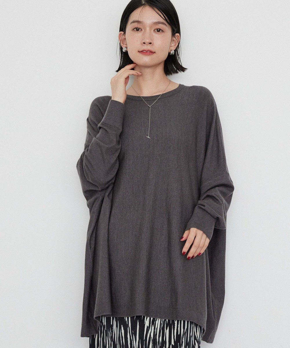 AMERICAN HOLIC バイパチポンチョライクＢＩＧニットプルオーバー 