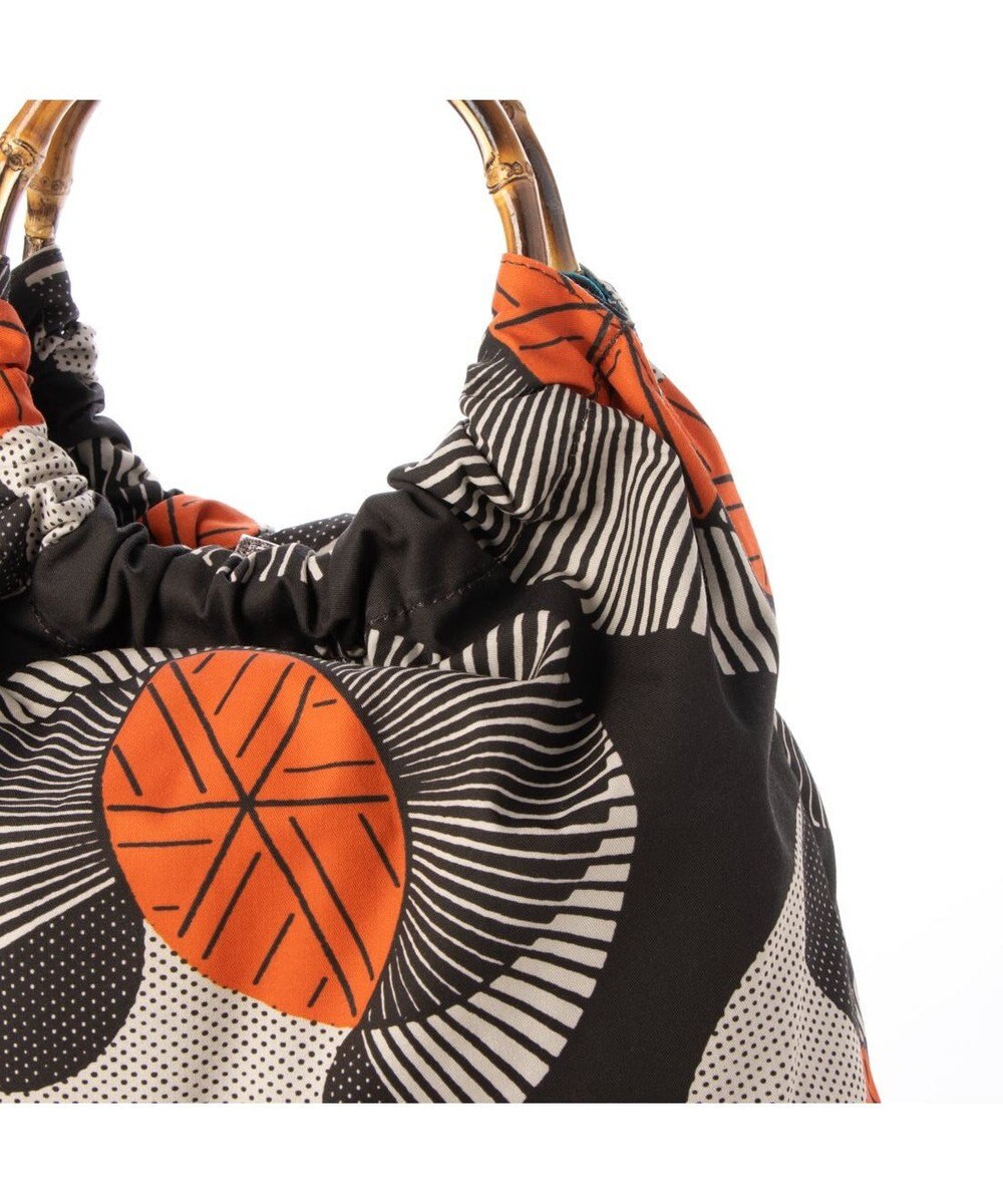 UNBILLION カシュカシュ cachecache / アフリカンプリントバンブーハンドルトート 