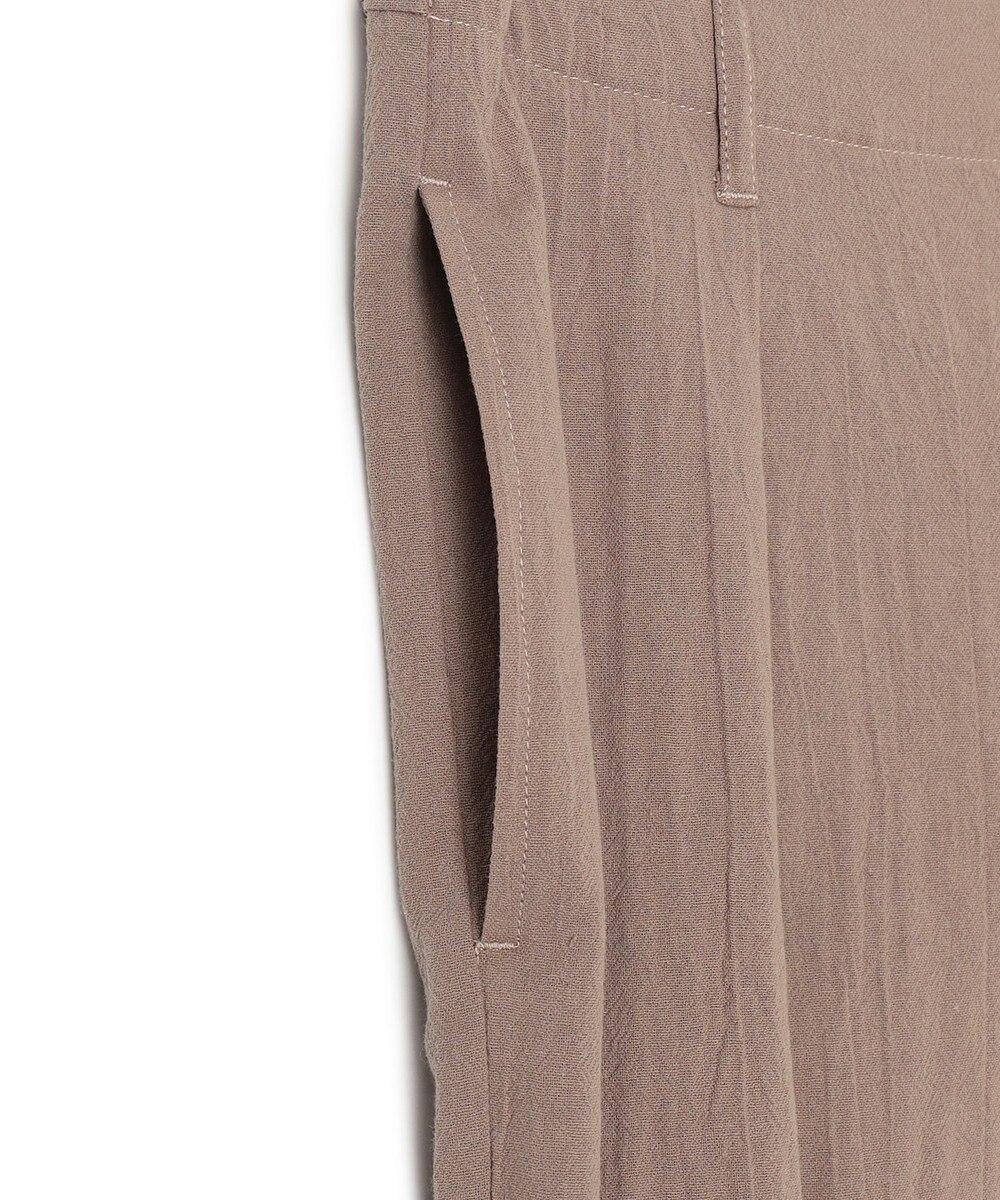 J.PRESS YORK STREET 【WOMEN】コットンワッシャータックワイド パンツ 