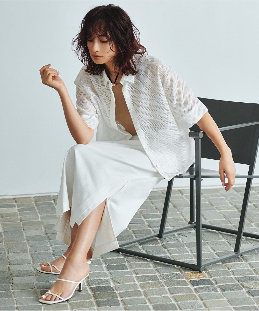 ICB L 【洗える】VISスムースニットタンクトップ 