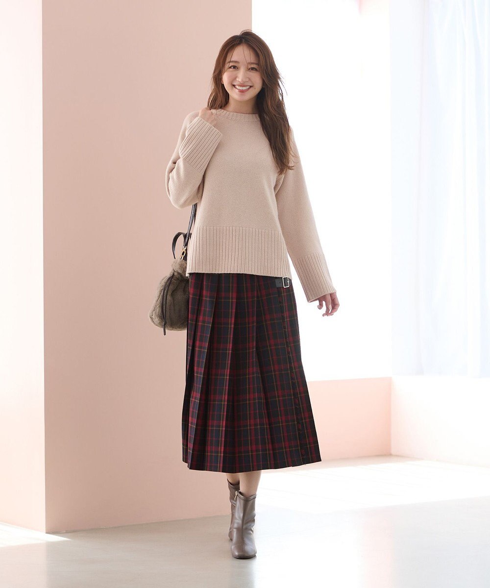 ANY 【6色展開】ラムウールラグランスリーブニット 