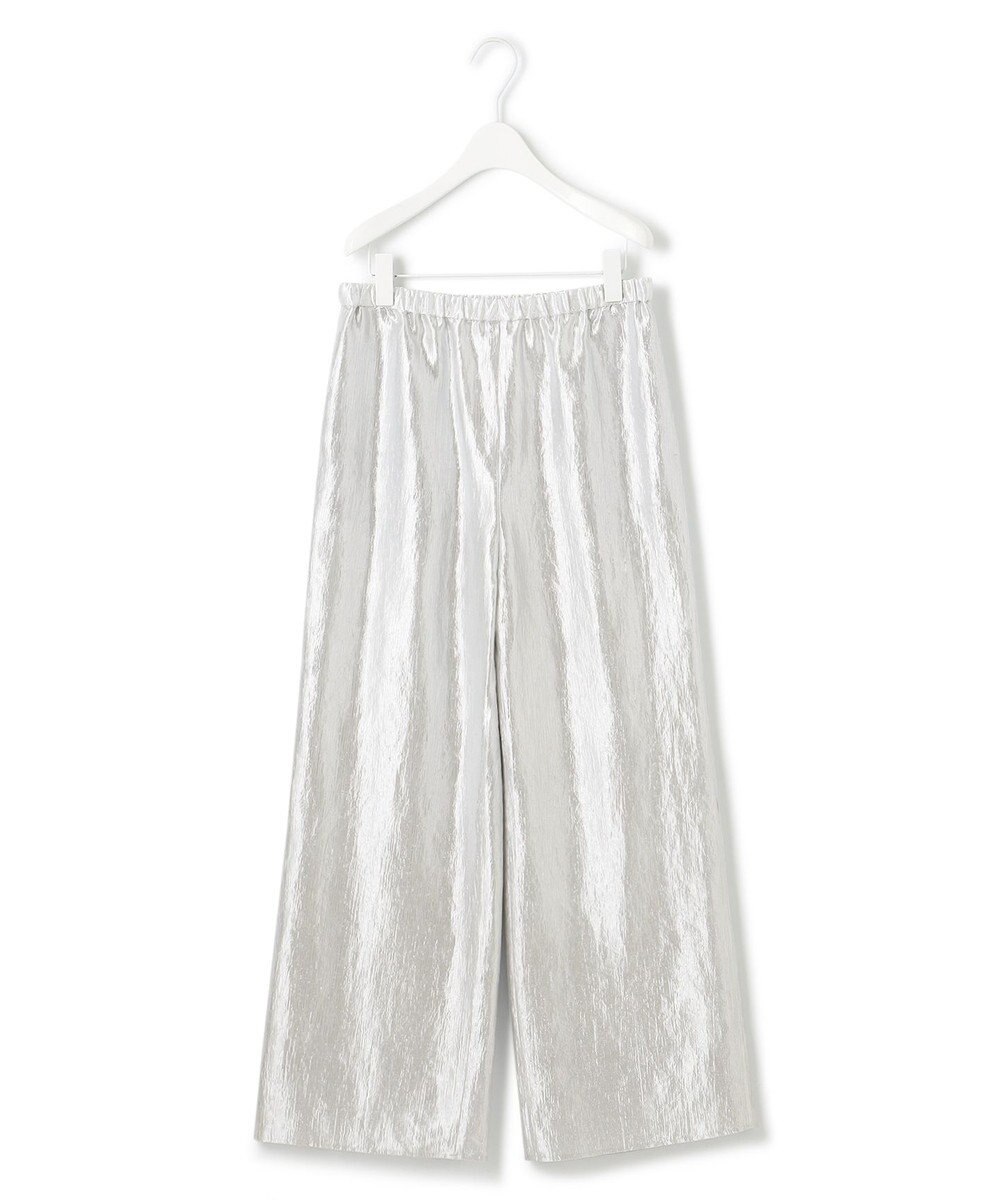 ICB 【洗える】 ブライトカールマイヤー ワイドストレートパンツ 