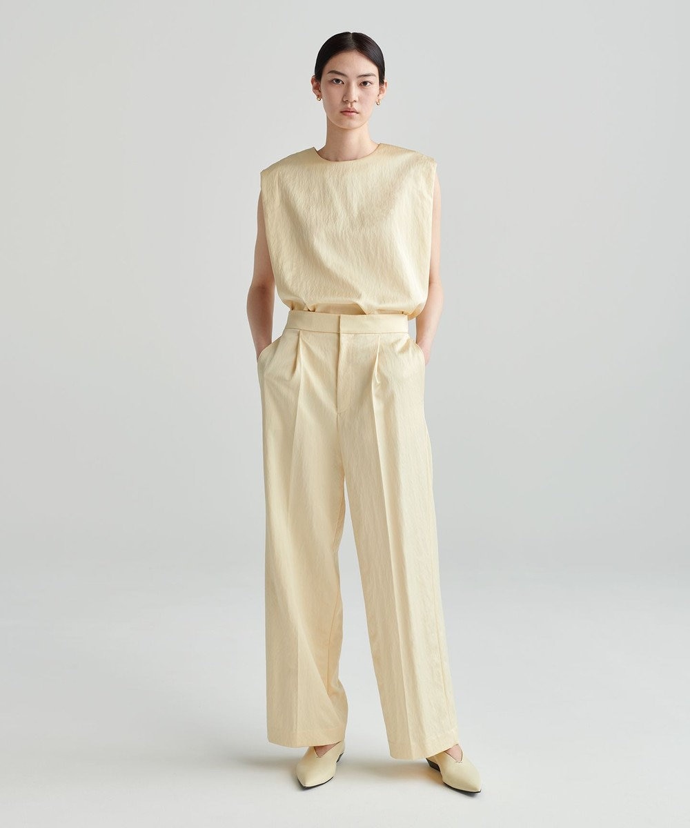 NAVE 【ReNAVE　洗える】グロスサテンブラウス 