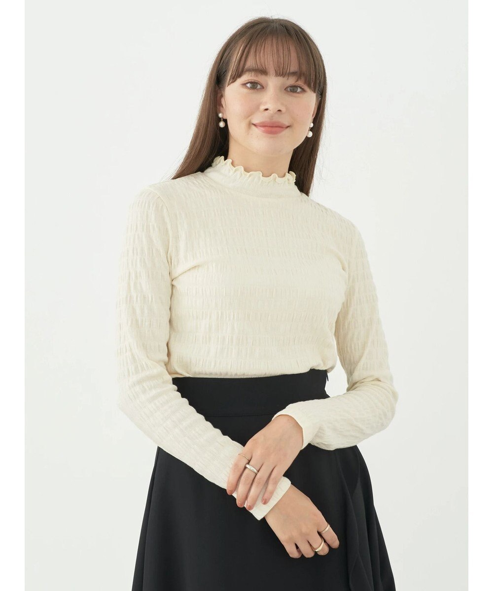 earth music&ecology シャーリングハイネックプルオーバー 