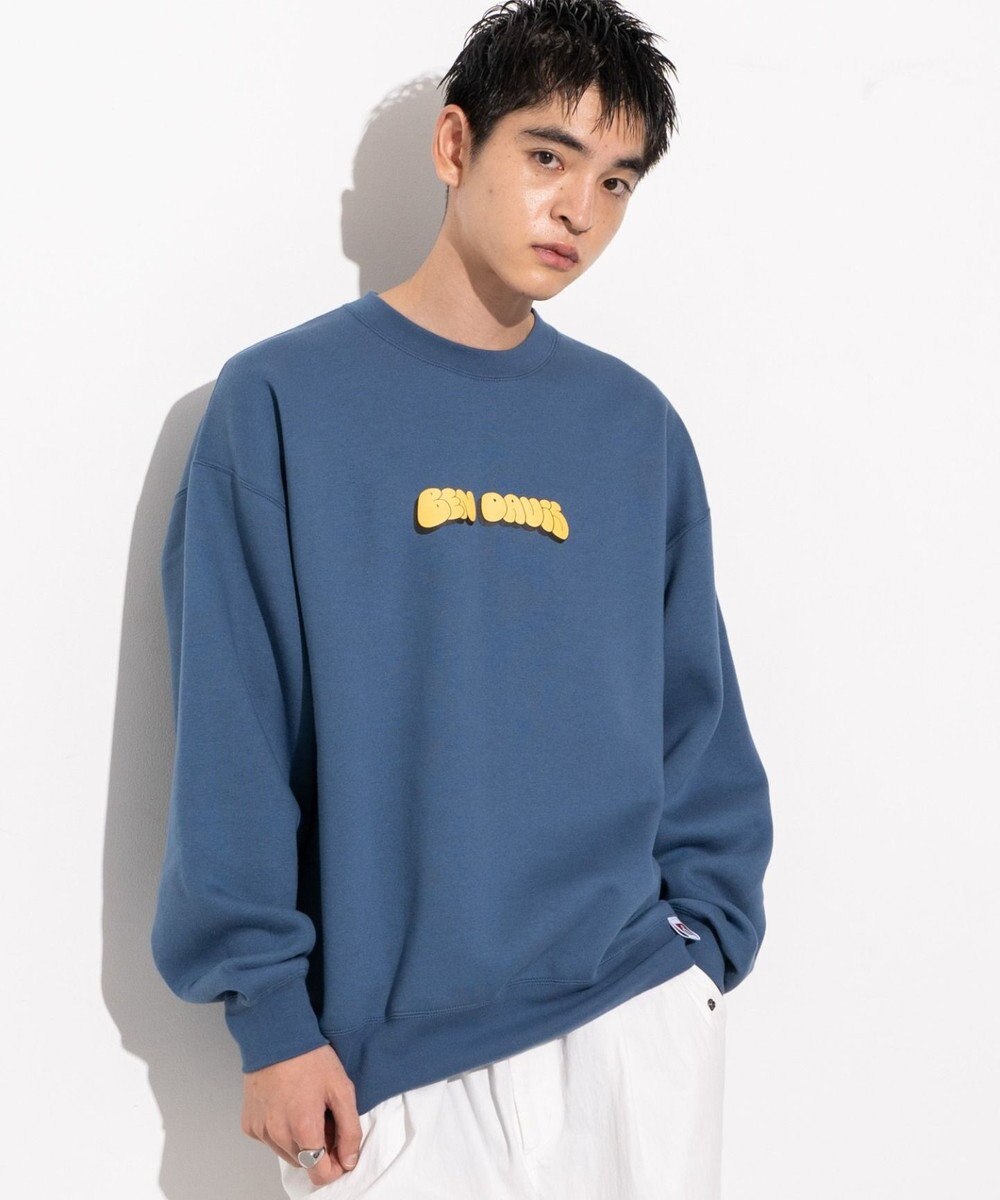 WEGO 【ユニセックス着用ITEM/MLサイズ展開/裏起毛】別注BENDAVISプランプロゴプルオーバー 