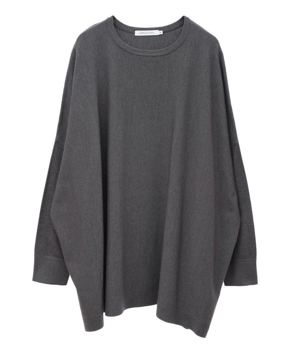 AMERICAN HOLIC バイパチポンチョライクＢＩＧニットプルオーバー 