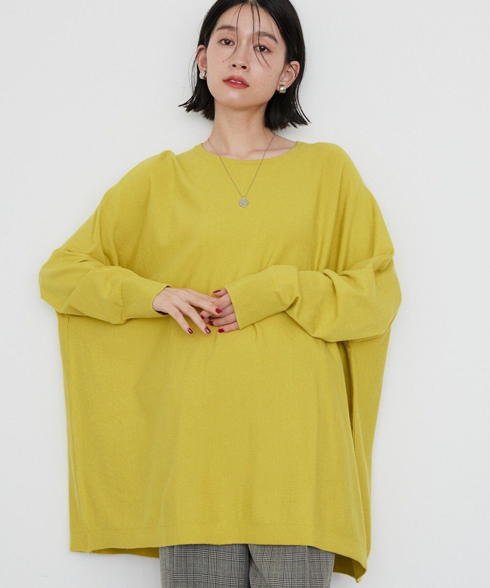 AMERICAN HOLIC バイパチポンチョライクＢＩＧニットプルオーバー 