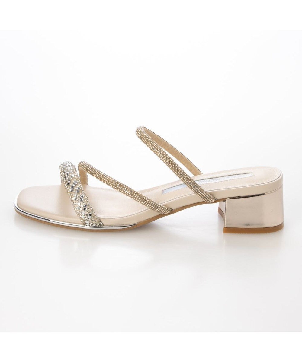 MODE ET JACOMO <MODE ET JACOMO>ラインストーンストラップミュールサンダル 